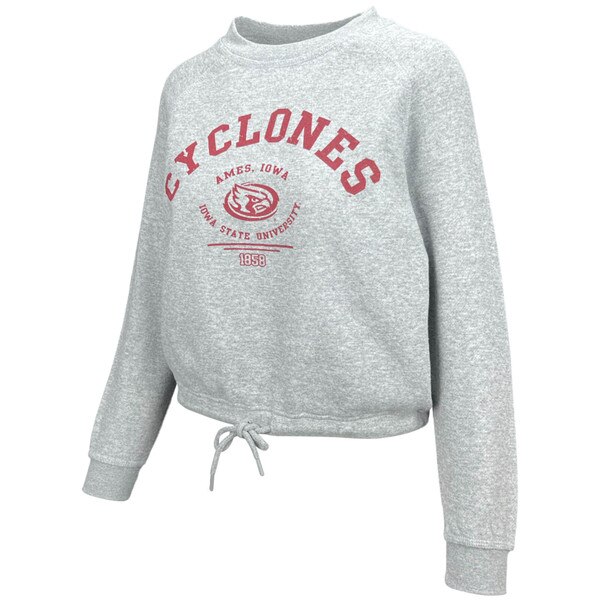 CI Sport Women's Cyclones Gray Tie Crewneck